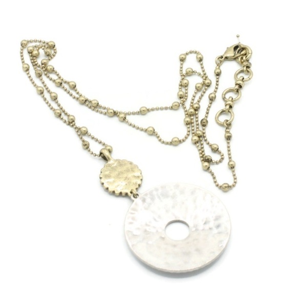 VTG Melladion Pendant Necklace Silver And gold Tone - Picture 4 of 6